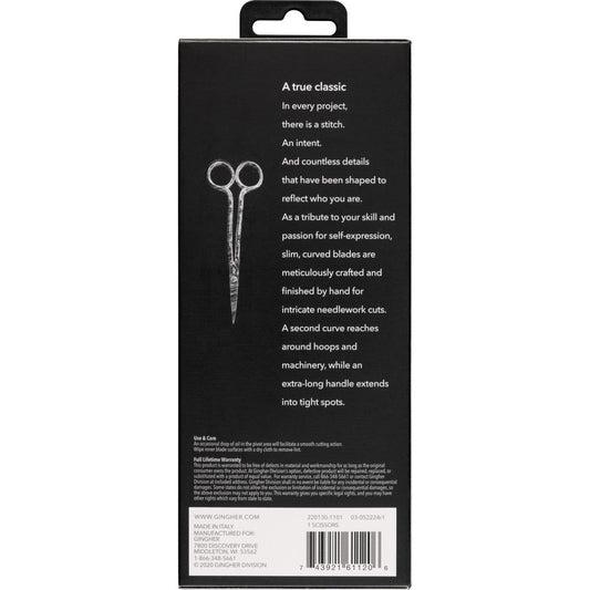 Gingher 6in Double Curved Embroidery Scissors
